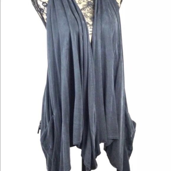 Lululemon Tencel Tranquility Vest Grayish Black Size 6 - Picture 1 of 6